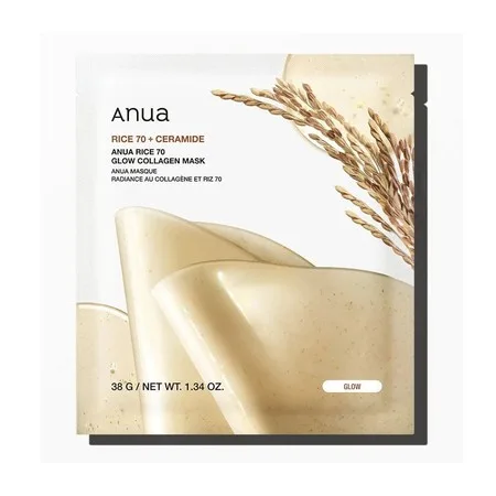 Anua Rice 70 Glow Collagen Mask 38g